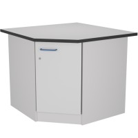 Стол угловой низкий на опорной тумбе из ЛДСтП ЛАБ-PRO СУОТ 90/65.90/65.75 LA