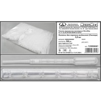 Пипетка для переноса жидкости (Пастера) 3,5 мл. н/стер, ТУ 32.50.50-028-29508133-2019, уп. 500 шт