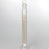 Цилиндр 2-100-1 мерный с пришлиф. пробкой на стекл. основании, ГОСТ 1770-74