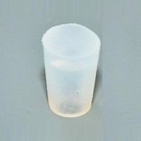 Пробка силиконовая №14 конусная с каналом, прозрачная , BR-050, уп.100 шт