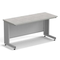 Стол пристенный ЭКРОС 1500х600х750 мм, раб. поверхность - КЕРАМИКА с ПВХ кромкой