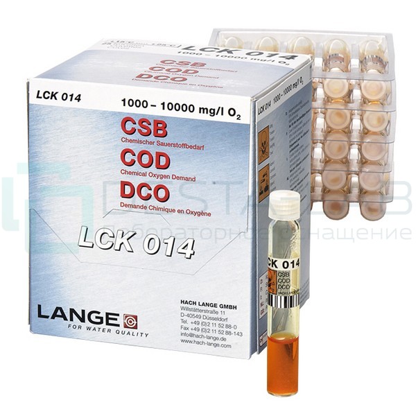 Кюветный тест Hach LCK 014 на ХПК (O2), 25 тестов