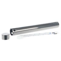 Пенал для стерилизации пипеток, круглый, дно и крышка с силиконовым покрытием, длина 442/450 мм, d 65 мм, нержавеющая сталь, Bochem