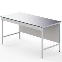 Открытый стол для работы сидя со столешницей из нержавеющей стали СЛН НВК 1500 НЕРЖ