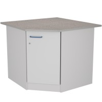 Стол угловой низкий на опорной тумбе из ЛДСтП ЛАБ-PRO СУОТ 90/65.90/65.75 KG