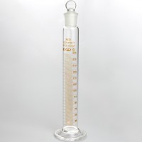 Цилиндр 2-250-1 мерный с пришлиф. пробкой на стекл. основании, ГОСТ 1770-74