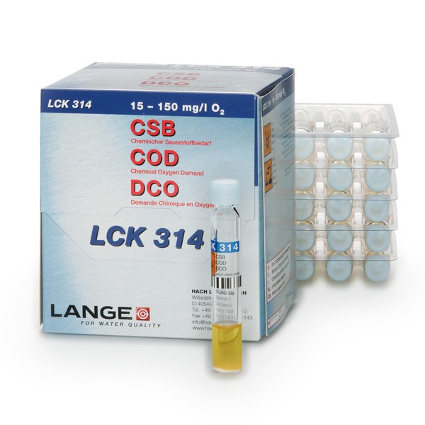 LCK 314 кюветный тест для определения ХПК 15-150 мг/л O₂, 25 тестов
