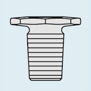 Пробка DURAN Group шлиф NS45/40, восьмиугольная, коричневое стекло