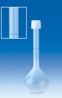 Колба мерная VITLAB с винтовой крышкой, 100 мл, класс А, PFA