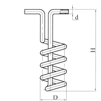 Испаритель змеевиковый стеклянный ГОСТ 6331