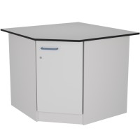 Стол угловой низкий на опорной тумбе из ЛДСтП ЛАБ-PRO СУОТ 90/65.90/65.75 TR