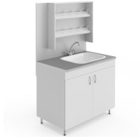 Стол-мойка НВ-1000 МОП с сушилкой (1000×600×1650)