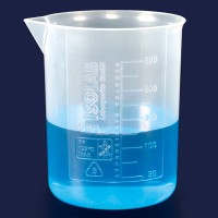 Стакан мерный ISOLAB 1000 мл, низкий, рельефная шкала, PP