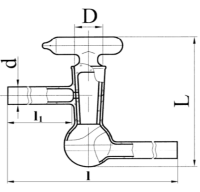 Кран вакуумный 1-ходовой Д 18,8 N1