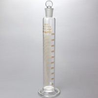 Цилиндр 2-500-1 мерный с пришлиф. пробкой на стекл. основании, ГОСТ 1770-74