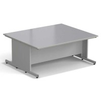 Стол островной ЭКРОС 1800х1500х750 мм, раб. поверхность - МОНОЛИТНЫЙ КЕРАМОГРАНИТ с ПВХ кромкой