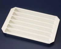 Ванночка для реагентов 6-канальная, ПС, белая, Sovtech