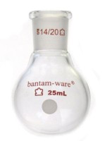 Колба круглодонная Kimble 25 мл, прочная, 14/20, стекло