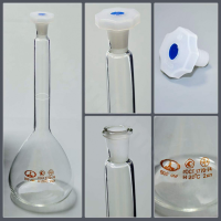 Колба 2а-500-2 мерная, с пробкой