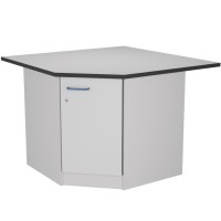 Стол угловой низкий на опорной тумбе из ЛДСтП ЛАБ-PRO СУОТ 110/80.110/80.75 LA