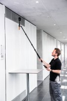 Телескопическая рукоятка с шарнирным соединением - для потолочных вентиляционных решёток под наклоном