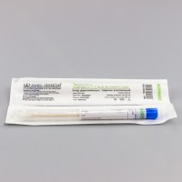 Тампон-зонд МиниМед стерильный в пробирке, зонд деревянный, тампон хлопковый, 12*175мм, ТУ 32.50.50-032-29508133-2019, инд.уп./100 шт