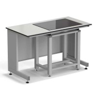 Стол весовой с приставкой ЭКРОС 1200х600х750 мм, весовой стол справа, раб. поверхность - LABGRADE