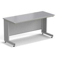 Стол пристенный ЭКРОС 1500х600х750 мм, раб. поверхность - МОНОЛИТНЫЙ КЕРАМОГРАНИТ с ПВХ кромкой