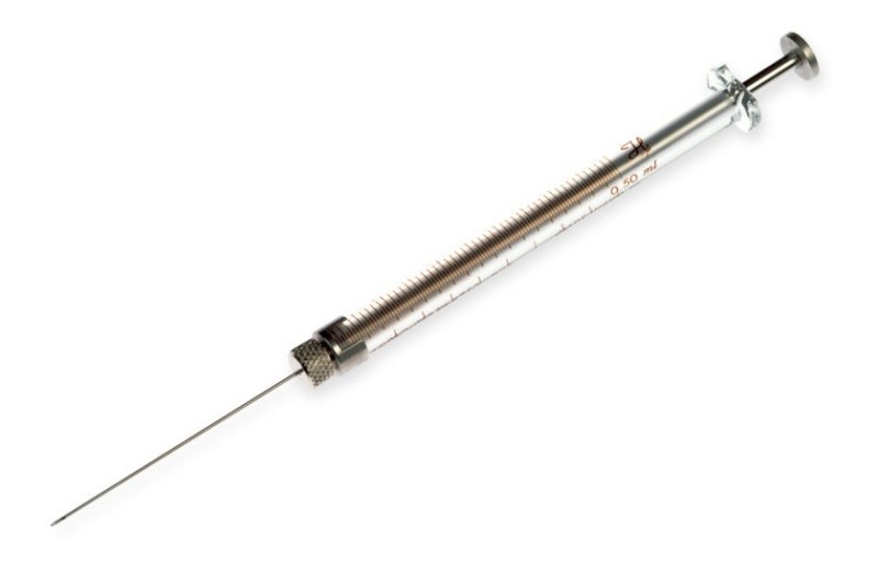 Шприц микролитровый Hamilton 500 мкл, 750 RN, Large Removable Needle, 22 ga, 2 in, point style 2
