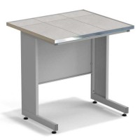 Стол пристенный ЭКРОС 900х800х900 мм, раб. поверхность - КЕРАМИКА с НС бортиком