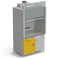 Шкаф вытяжной без подвода воды 1200х900х2145 мм с отсеком для хранения кислот, раб. поверхность - LABGRADE