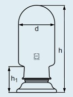 Бюкс DURAN Group 750 мл, для взвешивания, круглодонный, с крышкой, стекло