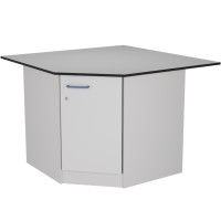 Стол угловой низкий на опорной тумбе из ЛДСтП ЛАБ-PRO СУОТ 110/80.110/80.75 TR