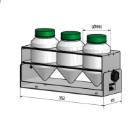 Штатив для пластиковых сосудов c коническим дном (3х600 мл), Infors