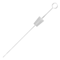 Тампонодержатель алюминиевый с конусной силиконовой белой пробкой №14, BR-004-051