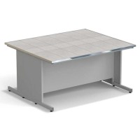 Стол островной ЭКРОС 1800х1500х900 мм, раб. поверхность - КЕРАМИКА с НС бортиком