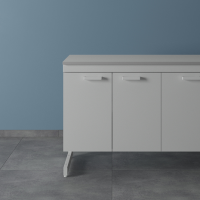 Тумба подвесная с дверками (высота 770) ЛК-900 ТД (Сталь)