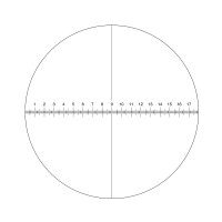 Окуляр для микроскопа 10х18 со шкалой (М1 М2 inf.) (D 23.2 мм)