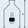 Бутыль DURAN Group 2000 мл, NS29/32 узкогорлая, с пробкой, бесцветное стекло