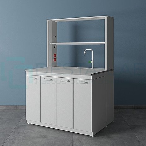 Стол лабораторный химический (с тех. приставкой) ЛК-1200 СПТ (GranTec)