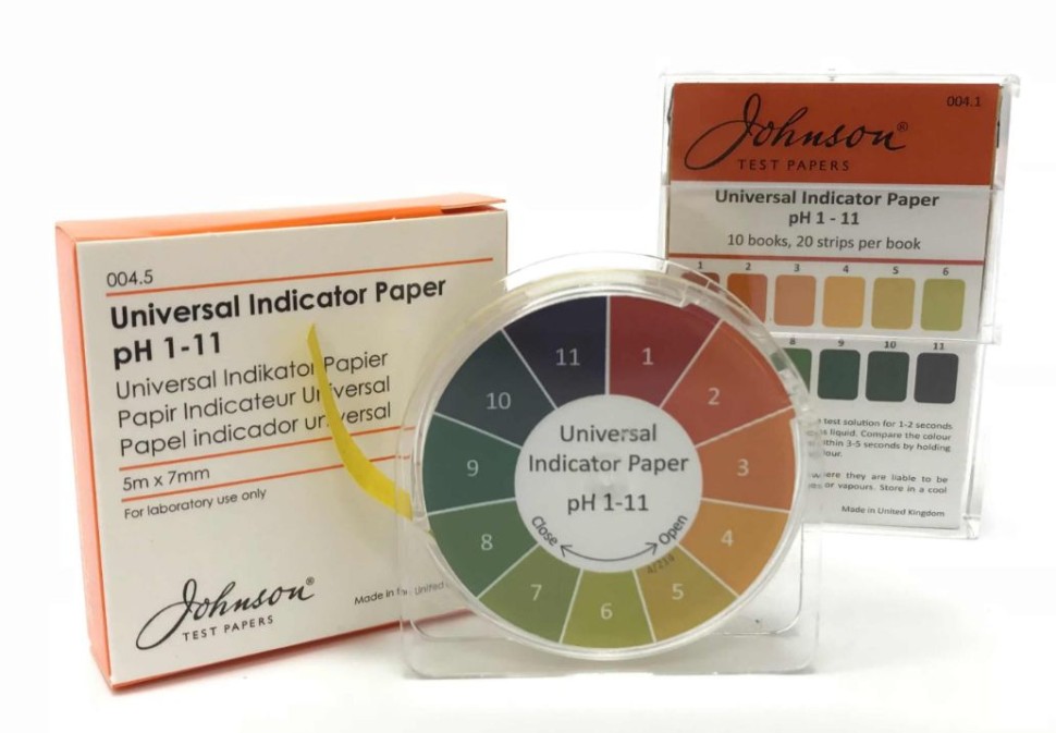 Индикаторная бумага pH 5,2-6,7, шаг 0,3, Johnson
