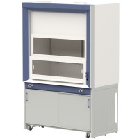 Шкаф приточно-вытяжной с дренажной системой для работы с дымящими кислотами ЛАБ-PRO ШПВК 180.86.230 PP