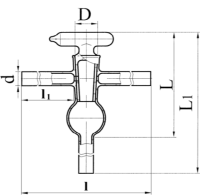 Кран вакуумный 2-х ходовой ГФ 6.451.282-02