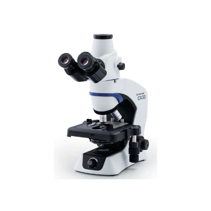 Микроскоп CX-33, прямой, тринокуляр, СП, ТП, План Ахромат 4×, 10×, 40×, 100×МИ, Olympus