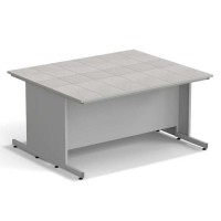 Стол островной ЭКРОС 1800х1500х900 мм, раб. поверхность - КЕРАМИКА с ПВХ кромкой