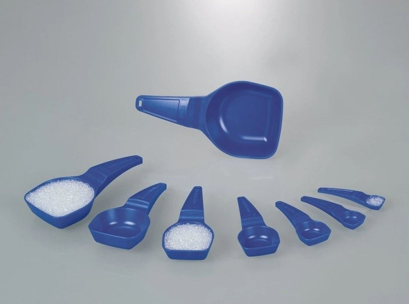 Мерная ложка Bürkle SteriPlast синяя, объём 50 мл не стерильная, 100 шт/упак