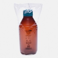 Бутыль ISOLAB 250 мл, GL45, с винтовой крышкой, стерильная, тёмный PP