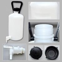 Бутыль с краном 10 л., ПЭВП, с завинч. крышкой, с ручкой, LAMAPLAST