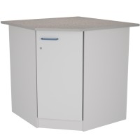 Стол угловой высокий на опорной тумбе из ЛДСтП ЛАБ-PRO СУОТ 90/65.90/65.90 KG