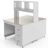 Физический островной стол со столешницей из полипропилена НВ-1200 ОП